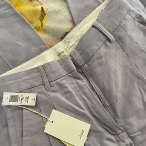 Aritzia Effortless LINEN pant in Lavender (Regular, Full length)